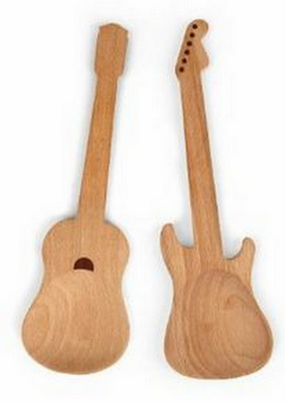 Set 2 posate per insalata Rockin Spoons di KIKKERLAND