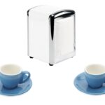 Set 2 tazze con porta salviette