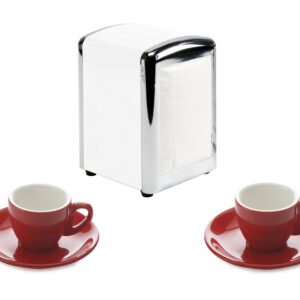 Set 2 tazze con porta salviette