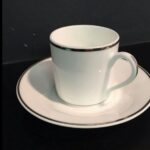 Tazza da caffè bianca Antinea Filo Platino Richard Ginori