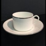 Tazza da the bianca Antinea Filo Platino Richard Ginori