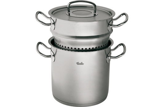 Pastaiola con cestello e coperchio Multistar Original Profi Collection di Fissler