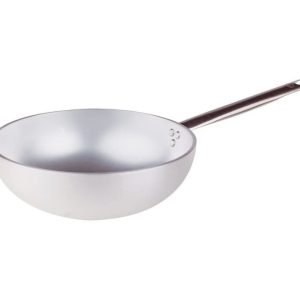 Wok radiante con manico tubolare in alluminio di Pentole Agnelli