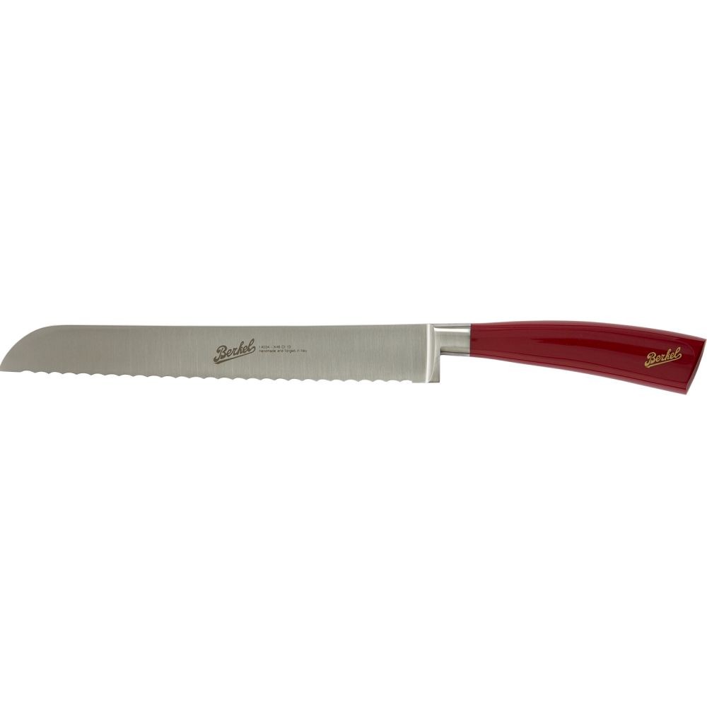 Coltello Pane 22cm Berkel – Rosso – Linea Elegance