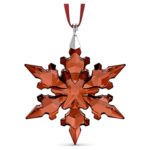 Fiocco di neve rosso Swarovski