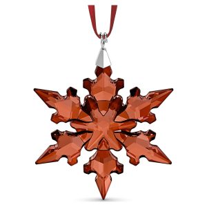 Fiocco di neve rosso Swarovski