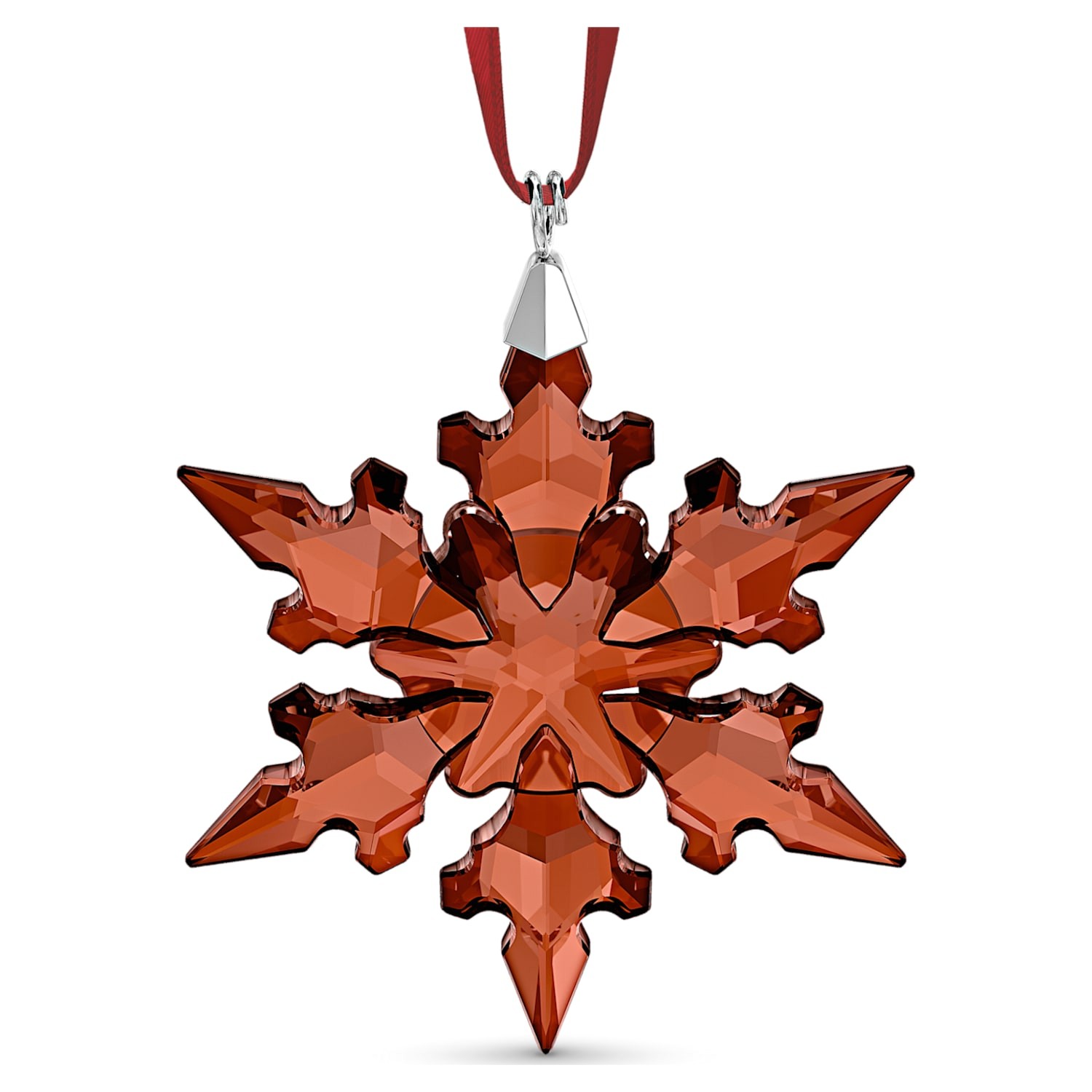 Fiocco di neve rosso Swarovski