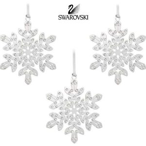 PREZZO SPECIALE: Set Fiocchi di neve rodiati Swarovski