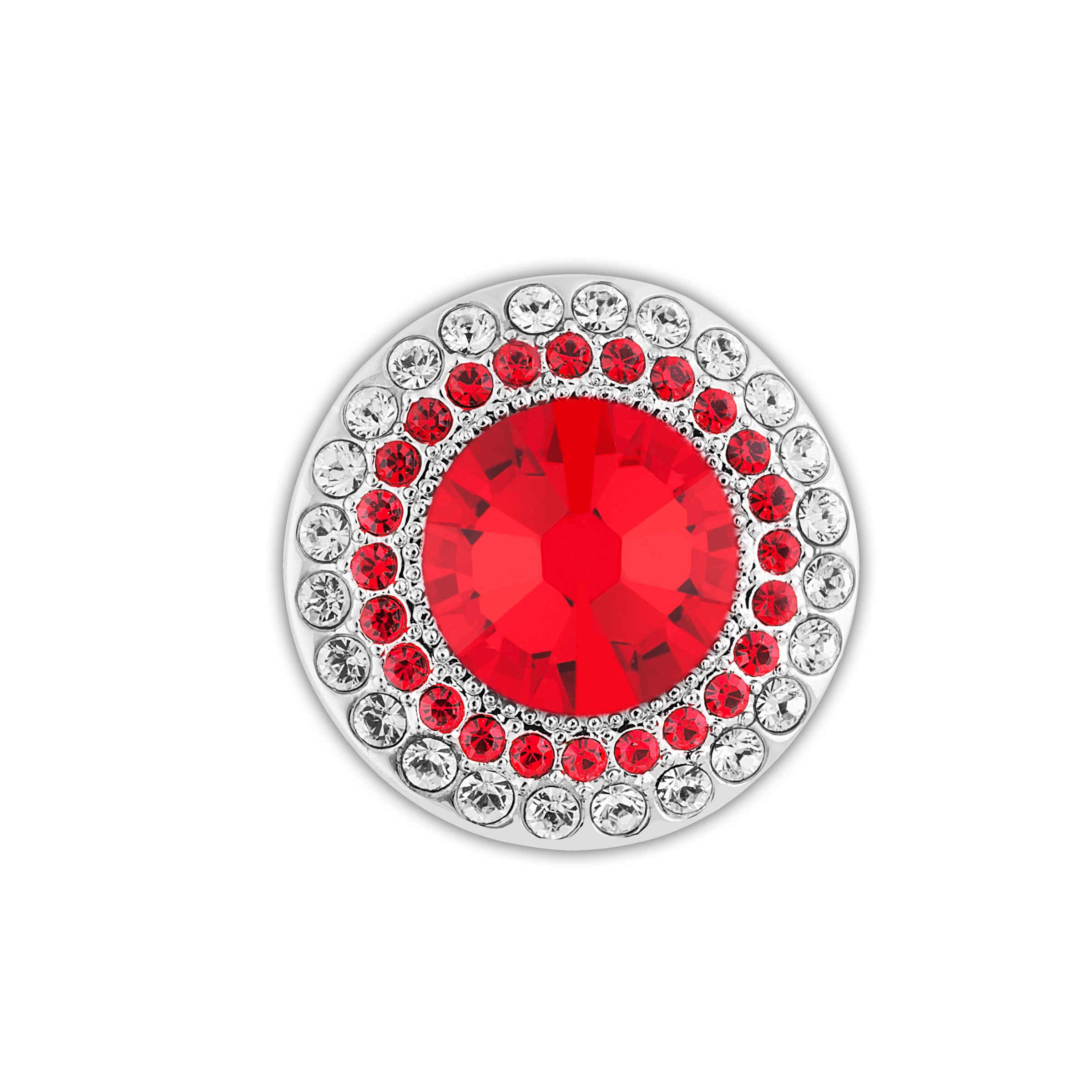 PREZZO SPECIALE: Charm Red Solitaire Clip Swarovski