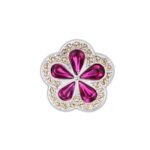 PREZZO SPECIALE: Charm Tropical Flower Clip Swarovski