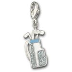 Collana Charm Golf Bag Swarovski con cordoncino