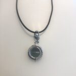 Collana Charm Thank You Swarovski con cordoncino