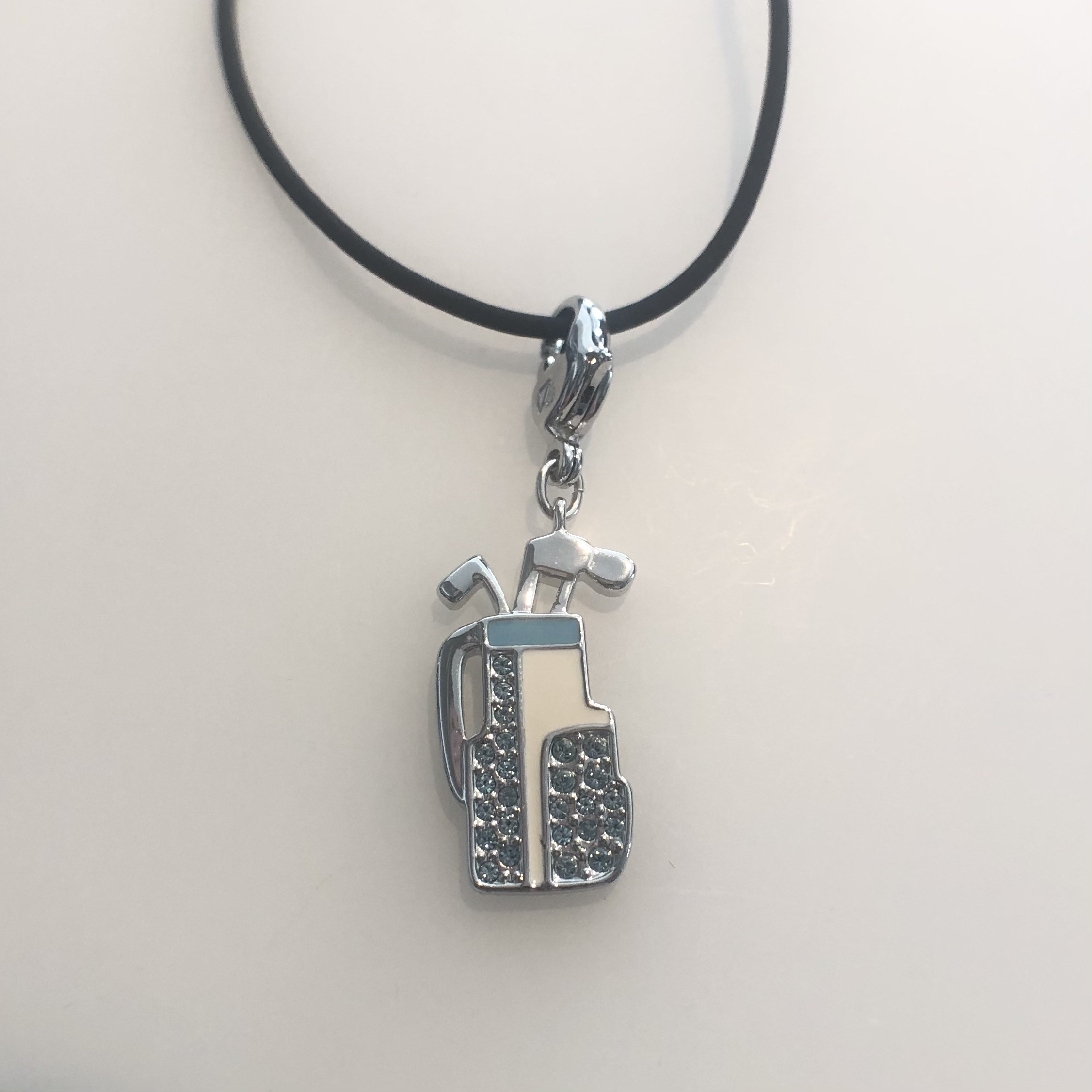 Collana Charm Golf Bag Swarovski con cordoncino