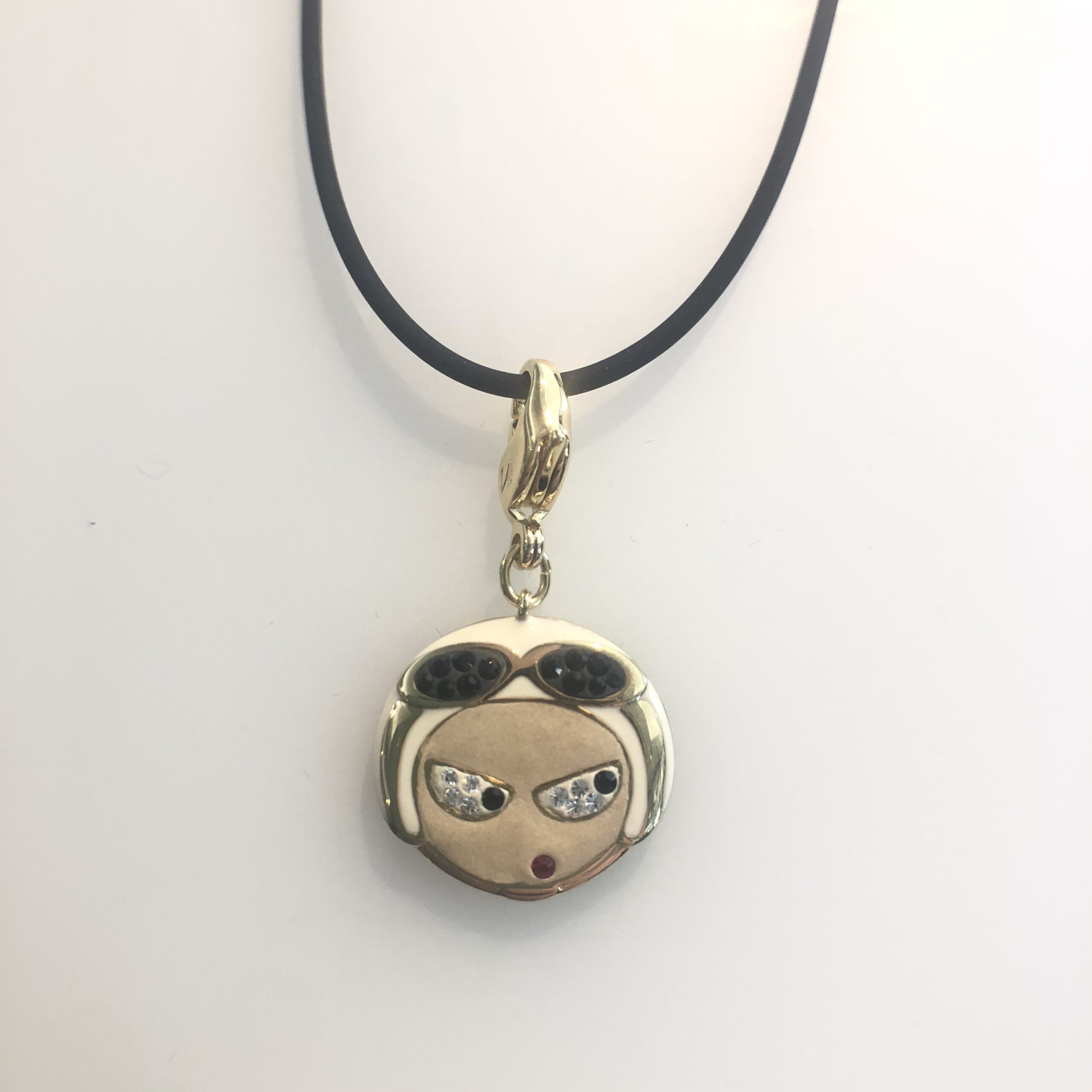 Collana Charm Eliot Italy Swarovski con cordoncino