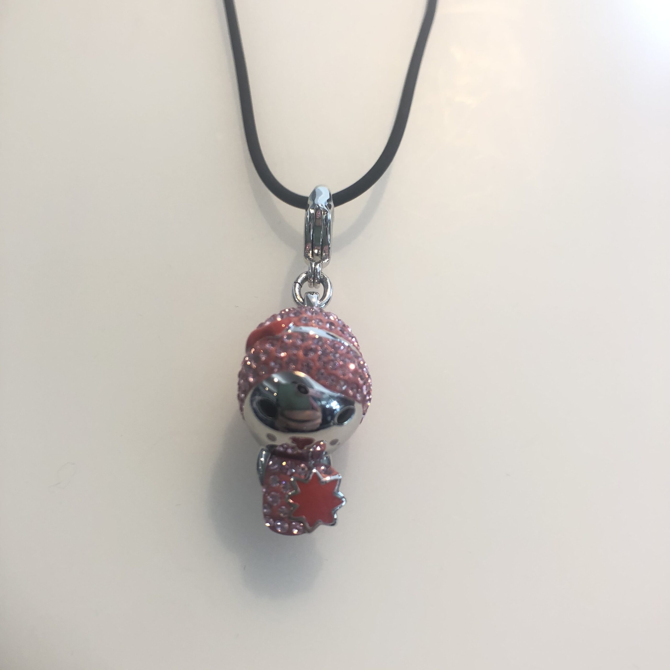 Collana Charm Growing Girl Swarovski con cordoncino