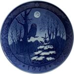 PREZZO SPECIALE: Piatto Winter Twilight 1974 Royal Copenhagen