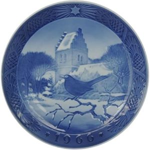 PREZZO SPECIALE: Piatto Blackbird at Christmas time 1966 Royal Copenhagen