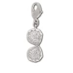 Collana Charm Sunglass Swarovski con cordoncino
