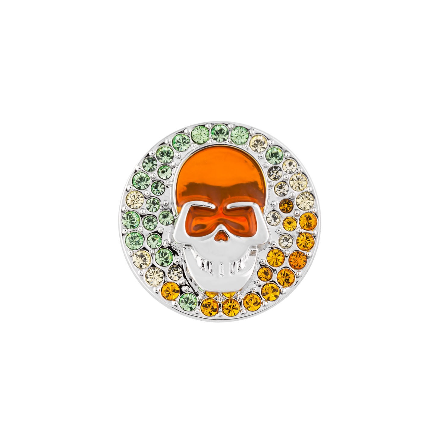 PREZZO SPECIALE: Charm Tropical Skull Clip Swarovski