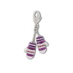 Collana Charm Guanti Swarovski con cordoncino