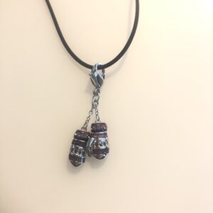 Collana Charm Guanti Swarovski con cordoncino