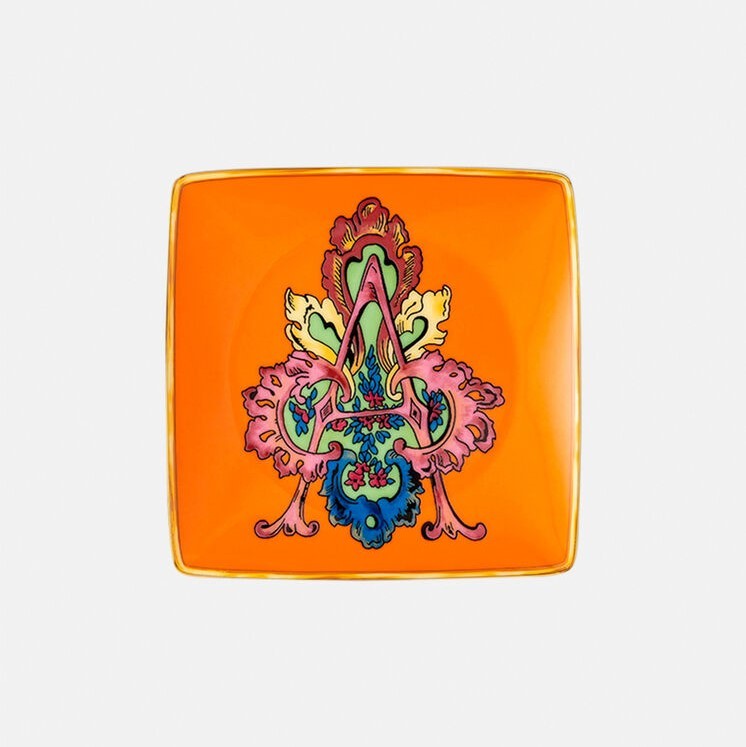 Piattino Holiday Alphabet Versace con iniziali