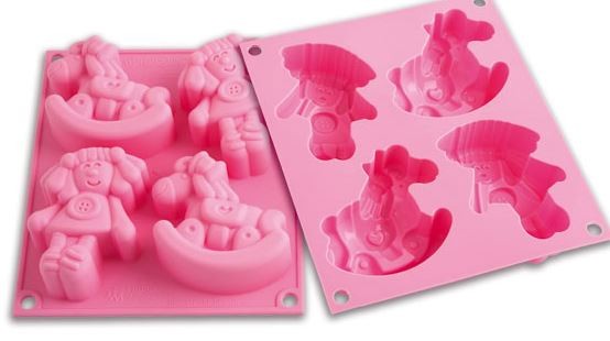 Stampo Bambola e cavallino BabyLine Silikomart