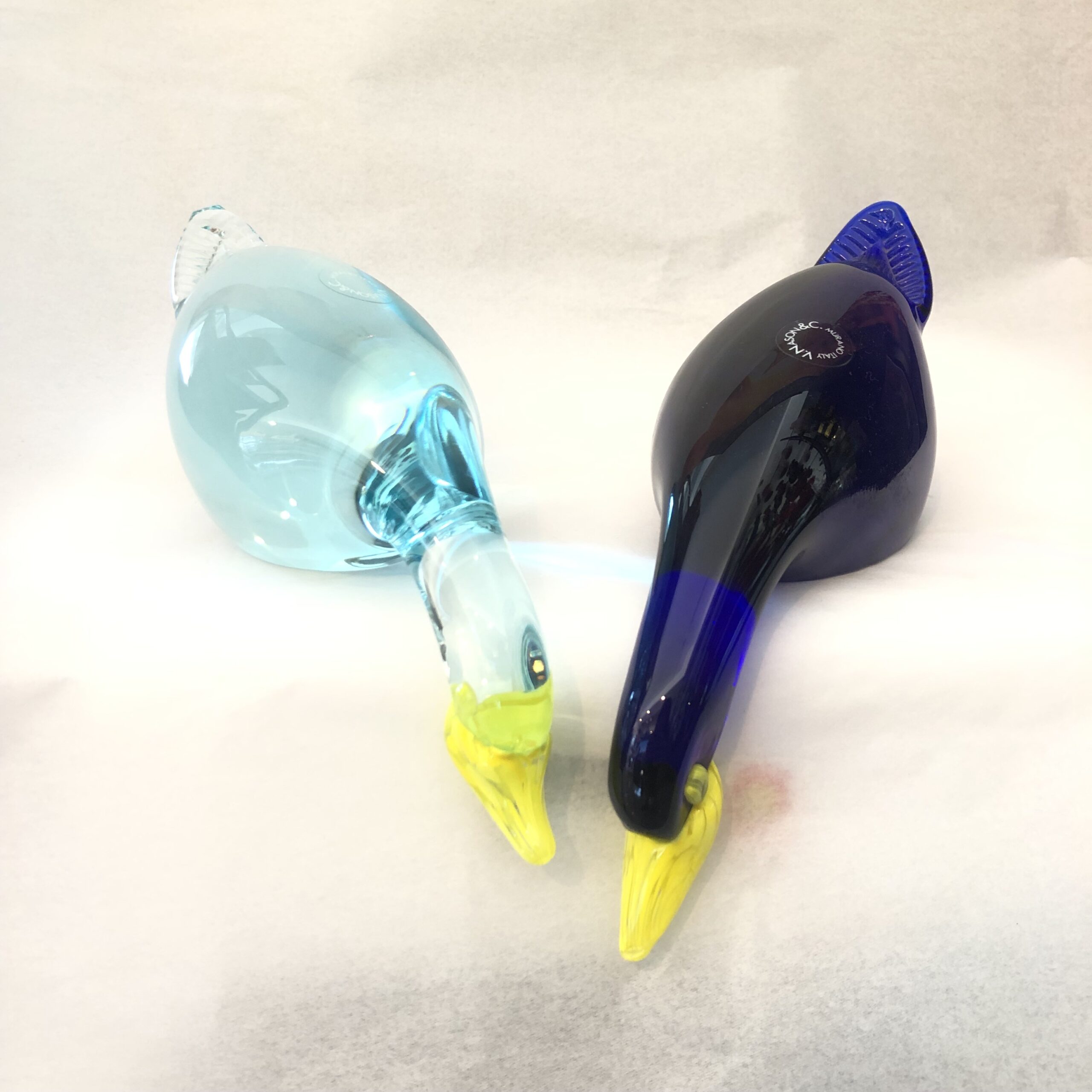 Coppia Anatre da appoggio Nason Murano