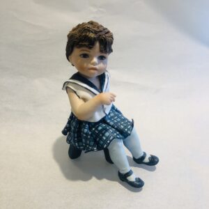 Statua Bambina Sibania Porcellana Vicentina