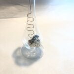 Vaso monofiore Cuore Brumal Murano