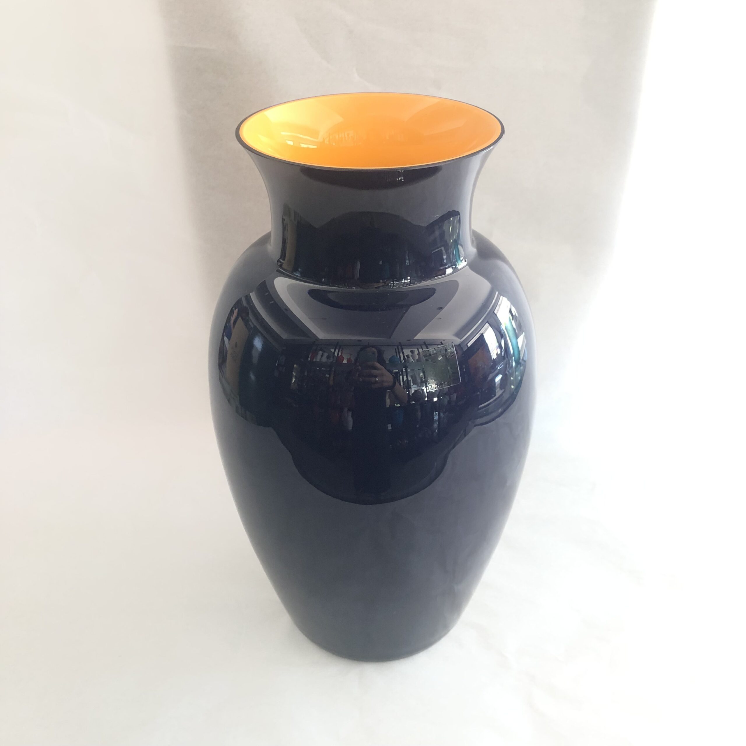 Vaso Blu Arancio Carlo Moretti