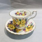 Tazza caffè con piattino Happy Anniversary 1997 Royal Albert