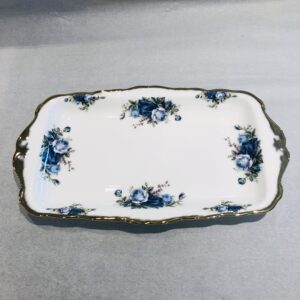Vassoio rettangolare Moonlight Rose Blu Royal Albert