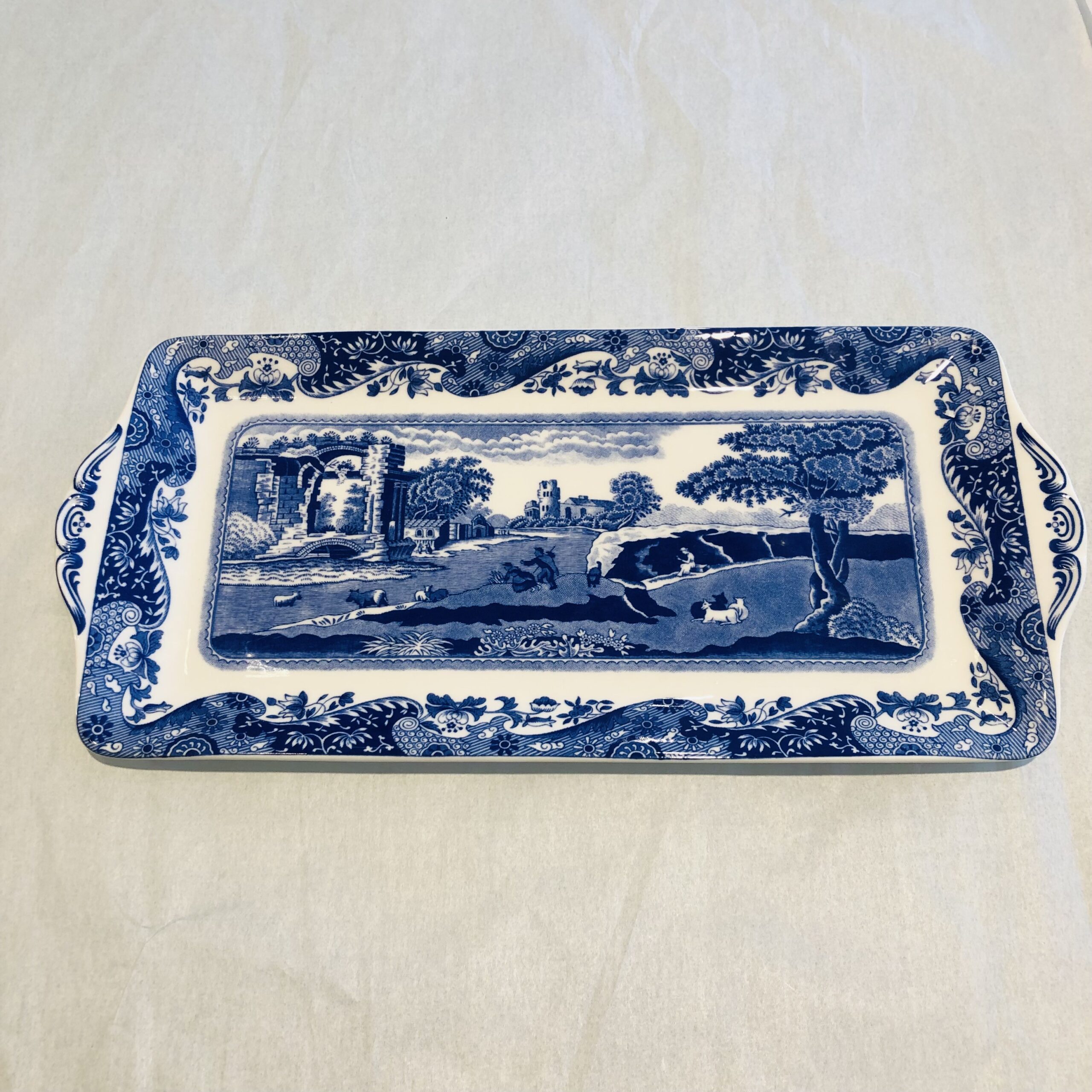 Vassoio rettangolare Blue Italian di Spode