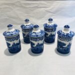 Set 5 barattoli per spezie Blue Italian di Spode