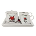 Set 2 caffè con zuccheriera e vassoio Keith Haring Foundation – Egan
