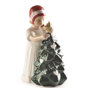 Statua Elsa con albero di Natale – Figurine Royal Copenhagen