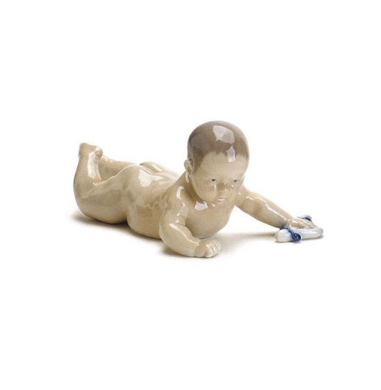 Statua Bimbo con calzino- Figurine Royal Copenhagen