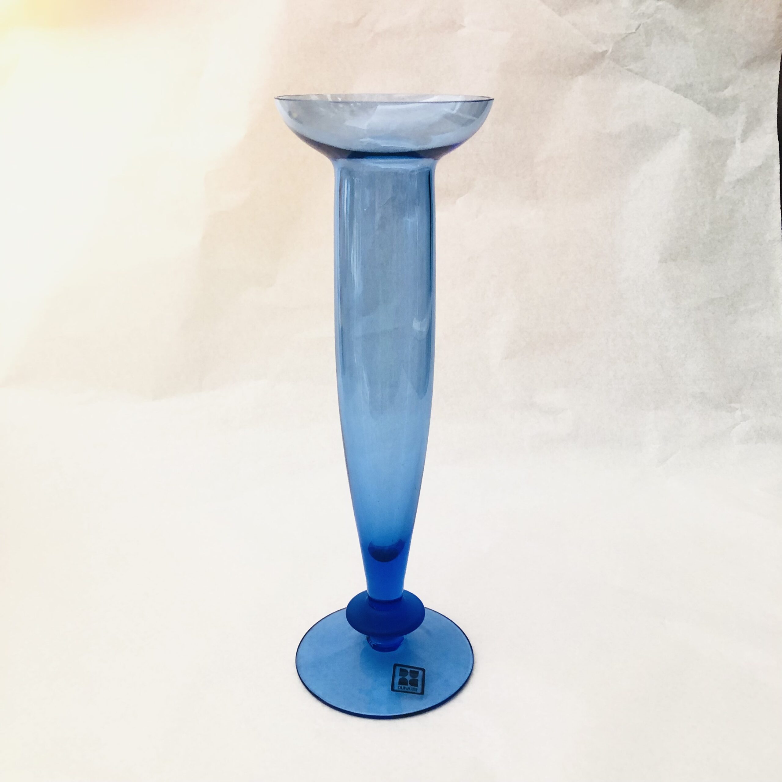Vaso monofiore Blue Cristallerie Duna