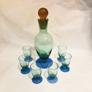 Set bottiglia e liquorini Cristallerie De Vence