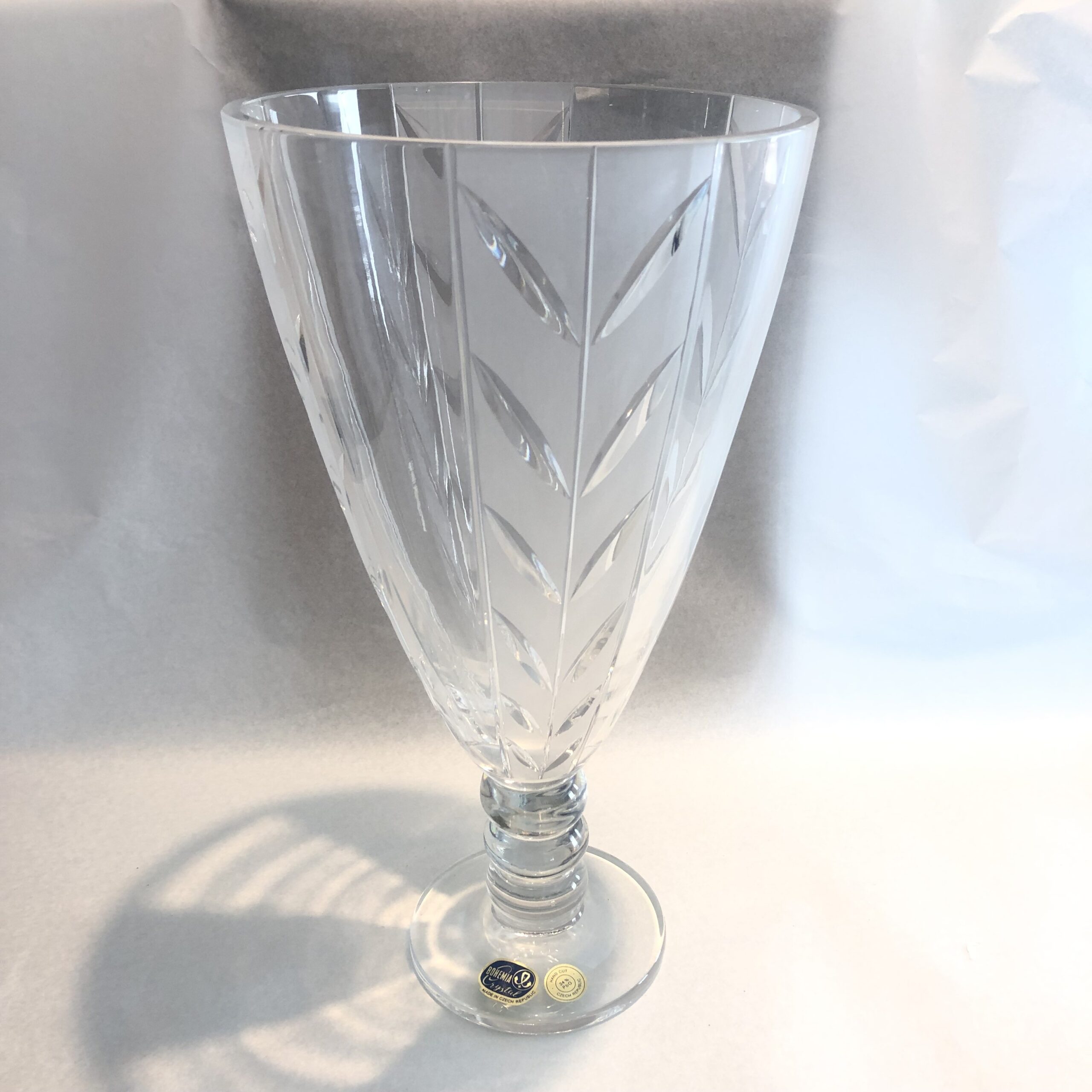 Vaso a calice Foglie Bohemia